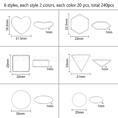Латунные соединительные колечки KK-OC0001-01-1
