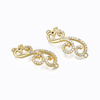 Латунные соединители с кубическим цирконием&nbsp;ZIRC-SZ0002-34-1