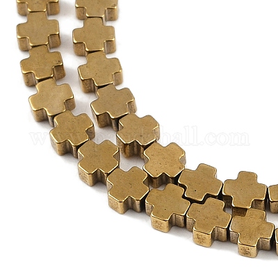 Гальванические нити из синтетических немагнитных гематитовых бусин G-J211-A06-02-1