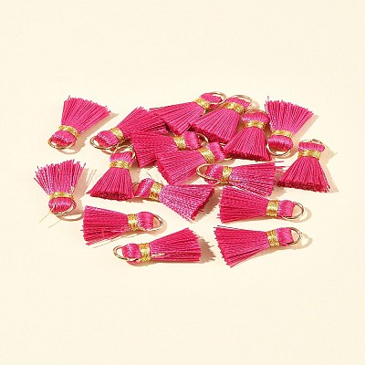 20 шт. украшения из поликоттона (полиэстер-хлопка) ручной работы в виде кисточек FIND-FS0003-27K-1