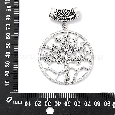 6шт 6 стиля сплава европейские висячие подвески в тибетском стиле HJEW-FH00012-1