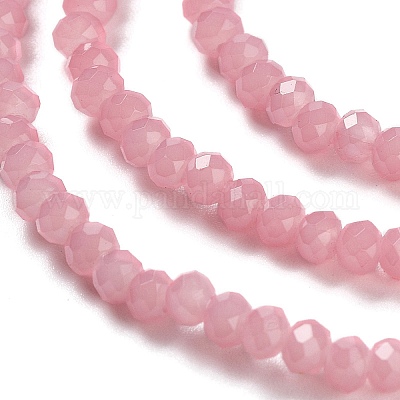 Запекание расписных стеклянных бусин с имитацией нефрита DGLA-A034-J2MM-A3-1