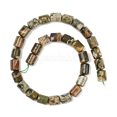 Природные риолитом яшмы бисер нитей G-S396-03B-1