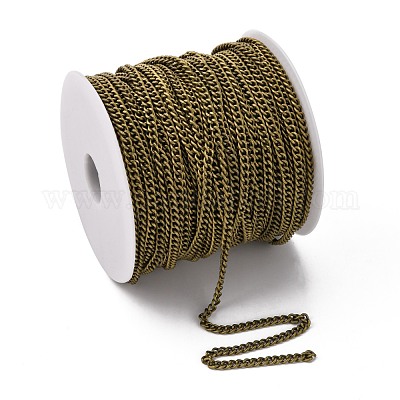 Железные кубинские звенья цепи CH-R013-5x4mm-AB-NF-1