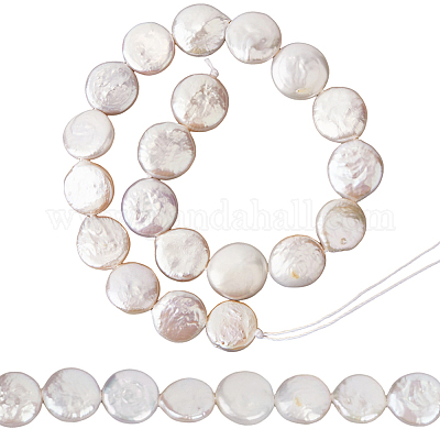 1 нить натуральных бусин из жемчуга Кеши PEAR-LT0001-19-1