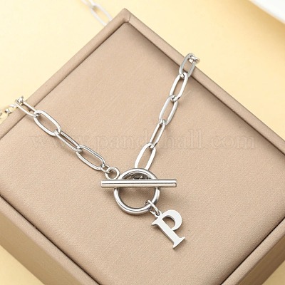 Ожерелья из нержавеющей стали с цепочкой-скрепкой и застежками ot WGD6039-16-1