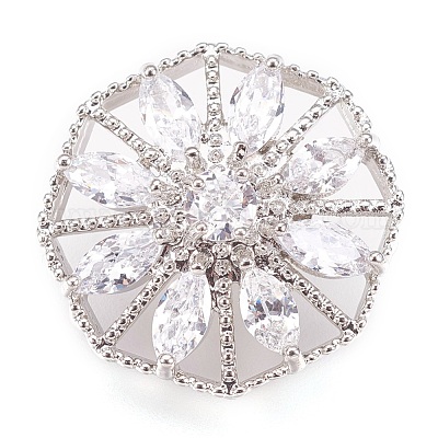 Латунь латуни микро проложить кубический цирконий кнопки KK-F752-05P-1