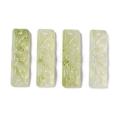 Стеклянные кулоны с краской для выпечки GLAA-S202-16E-1