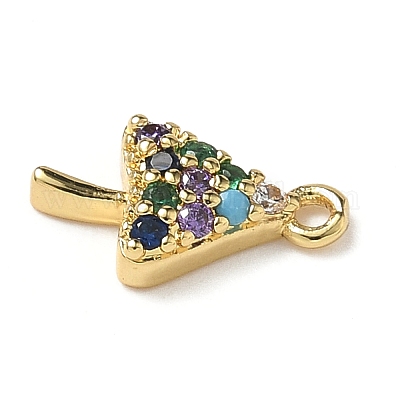 Латунные микро проложить кубического циркония подвески KK-I276-45G-1