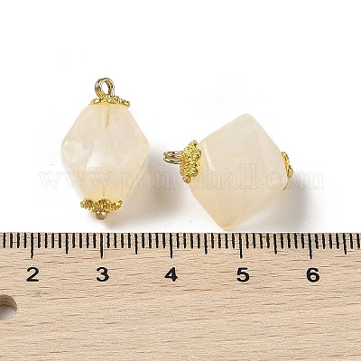 Двухцветные акриловые подвески MACR-C033-07G-1