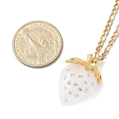 3 шт. ожерелья с подвеской из акриловых страз NJEW-JN05442-1