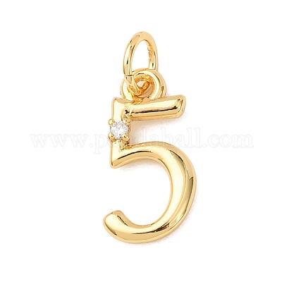 Латунные микро проложить кубического циркония подвески KK-D019-28G-05-1