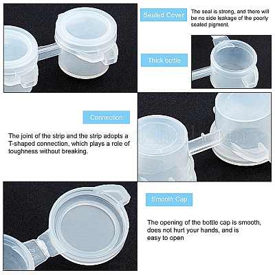 Пластиковые краски горшки полоски DIY-PH0027-10-1