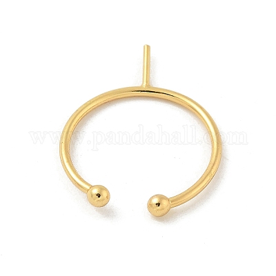 Закрепки кольца из латуни с открытой манжетой KK-G518-04G-03-1