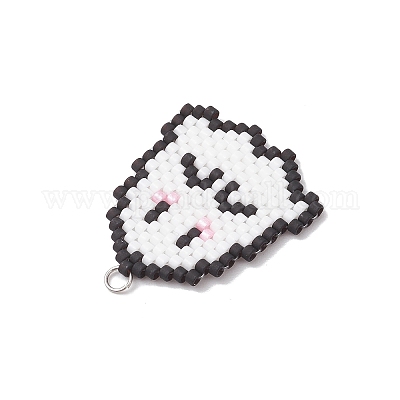 Подвески-привидения из стеклянных бусин ручной работы PALLOY-MZ00790-1