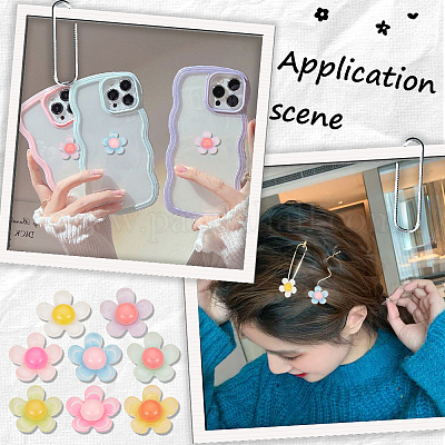 Кабошоны из полупрозрачной смолы CRES-SC0002-68-1