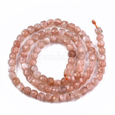 Натуральный Sunstone бисер пряди G-S362-081-1