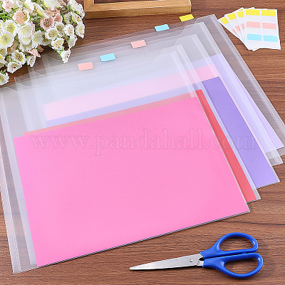 Пластиковые карманы для хранения канцелярских принадлежностей AJEW-GF0009-32-1