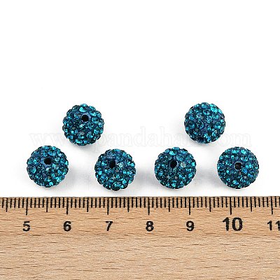 Pave disco бусины&nbsp;RB-Q195-10mm-229-1