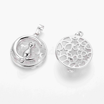 Кулоны для котят из натурального кварца G-J386-B07-1