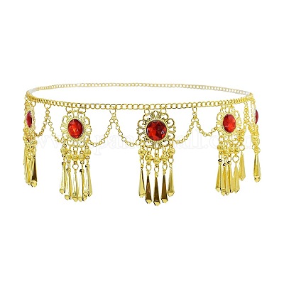 Сплав гиацинт сплав гиацинт стразы цветок кисточка талия танец живота цепи для женщин FS-WG99392-02-1