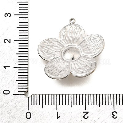 Подвески из нержавеющей стали 304 в виде цветка STAS-M123-01PG-1