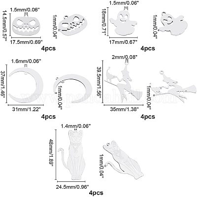 20 шт. 5 подвески из нержавеющей стали 201 STAS-UN0024-78-1