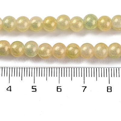 Выпечки окрашенные нити шарик хруст стекла DGLA-R053-04F-1