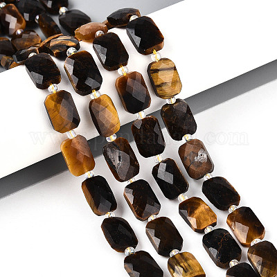 Природных тигровый глаз бисер нитей G-T139-79-1