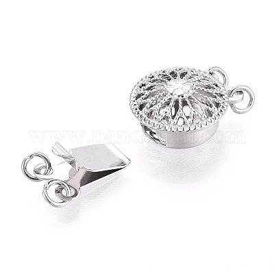 Покрытие стойки цветок латунные застежки для коробок KK-QA183-99P-1