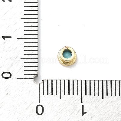 Плоские круглые латунные микропаве кабошоны из кубического циркония&nbsp;KK-P345-13G-A08-1