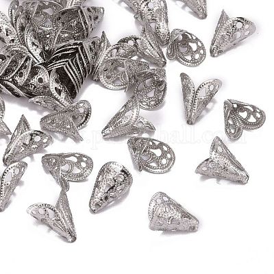 Не тускнеющие апетальные колпачки для бусин из хирургической нержавеющей стали 316 X-STAS-M257-02-1