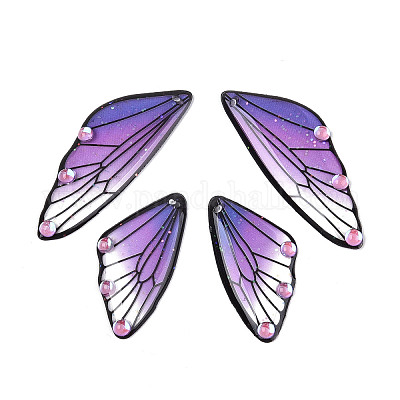 Набор подвесок из прозрачного хрусталя со стразами из прозрачной смолы RESI-TAC0002-46B-1