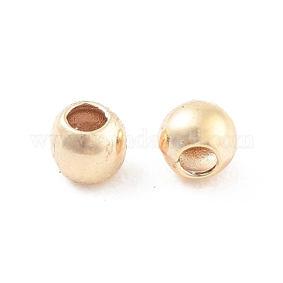 Латунные твердые бусины KK-WH0034-02A-G-1