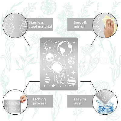 Трафареты для резки металла из нержавеющей стали DIY-WH0289-126-1