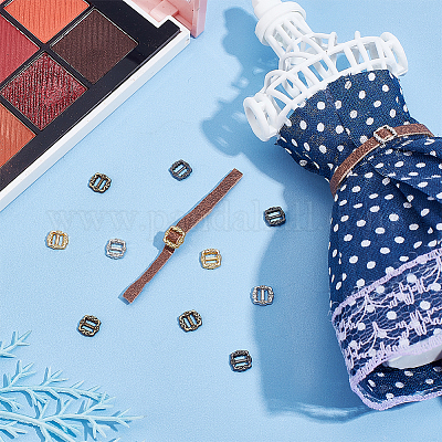 240шт. 4-х цветная прямоугольная пряжка из сплава FIND-NB0003-97-1