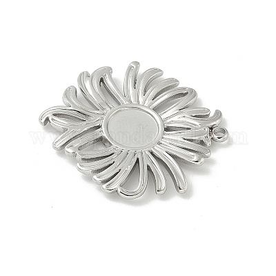 Оправы для подвесок из нержавеющей стали 304 в виде кабошонов STAS-L293-06P-1