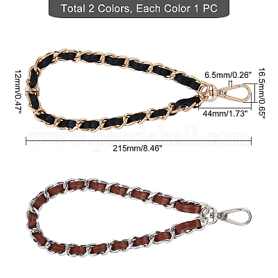 2 шт. 2-цветный сплав с ремешком из искусственной кожи FIND-WR0002-20-1