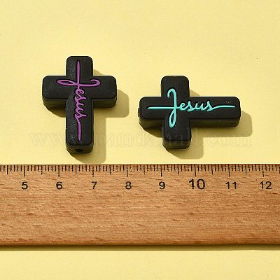 5шт 5 цвета силиконовые бусины SIL-FS0001-06B-1