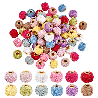 72 шт. 12-х цветные европейские бусины из полиэстера&nbsp;OPDL-PH0001-08-1