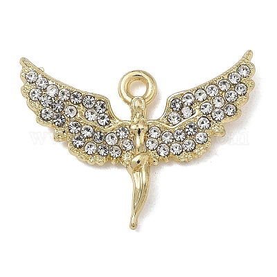 Подвески из сплава и страза FIND-L026-06G-1