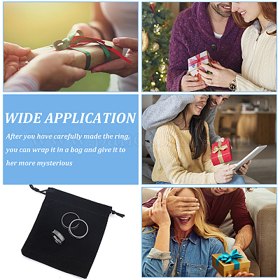 24 шт. 8 размера 201 нержавеющая сталь рифленые кольца для пальцев STAS-UN0041-46EB-1