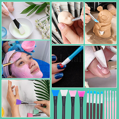 22шт силиконовая кисточка-аппликатор для маски для лица&nbsp;AJEW-PH0006-070-1