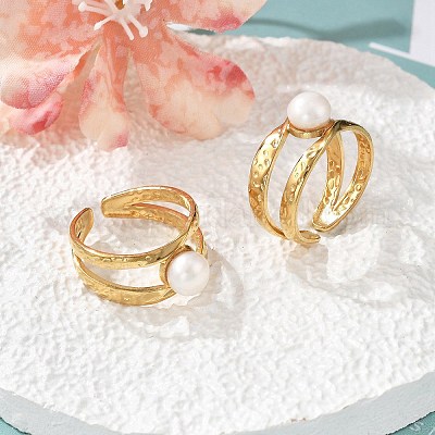 Кольца-манжеты из нержавеющей стали 304 RJEW-S396-03G-1