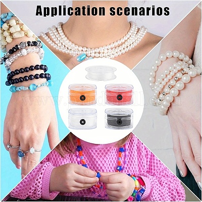 Круглая эластичная кристаллическая нить&nbsp;EW-YW0002-A02-01-1