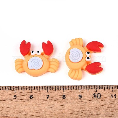 Кабошоны из непрозрачной смолы краба CRES-T025-33A-1