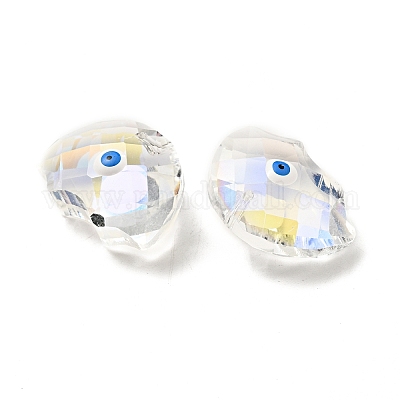 Прозрачные стеклянные подвески GLAA-F121-06D-1