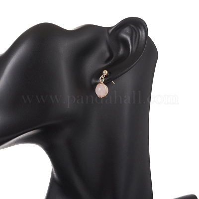 3 пара круглых серег из натурального культивированного пресноводного жемчуга из нержавеющей стали 304 EJEW-JE06817-02-1