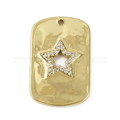 Латунные микро проложить кубического циркония подвески KK-M322-29G-1