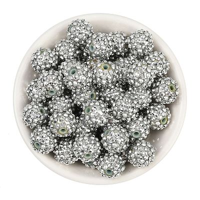 Бусины со стразами из смолы RESI-S315-14x16-15-1